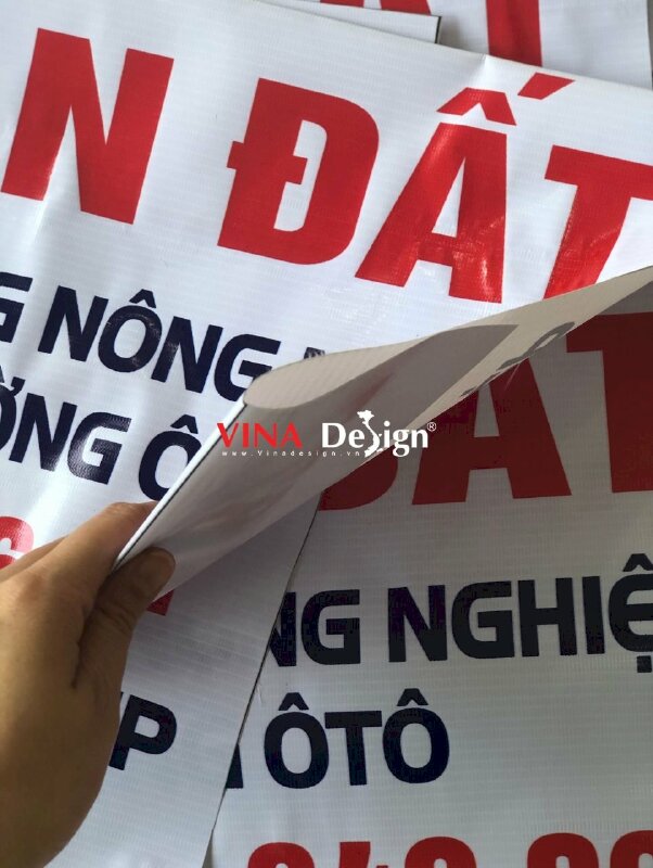 In banner băng rôn bán đất - VND80