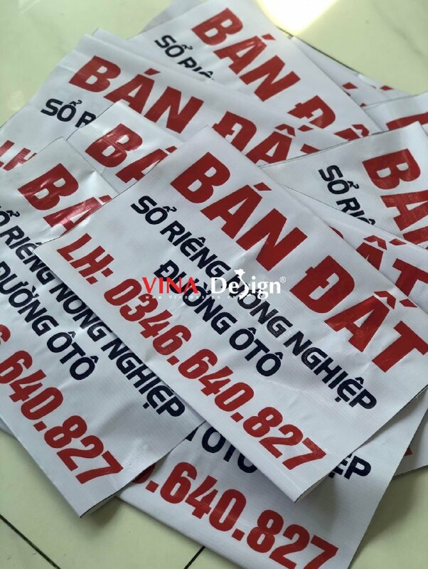 In banner băng rôn bán đất - VND80