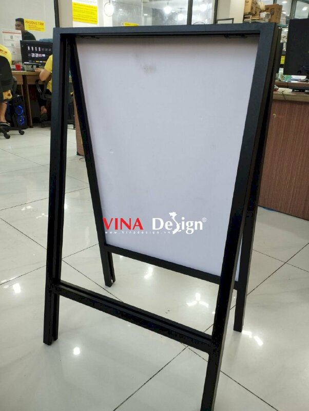 In bảng chỉ dẫn khung standee sắt chữ A ngoài trời nhà hàng Nhật Bản - VND353