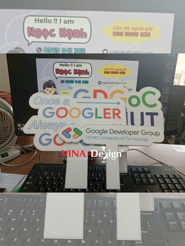 In bảng hashtag cầm tay check in sự kiện ngày hội cộng đồng lập trình viên Developer - VND929