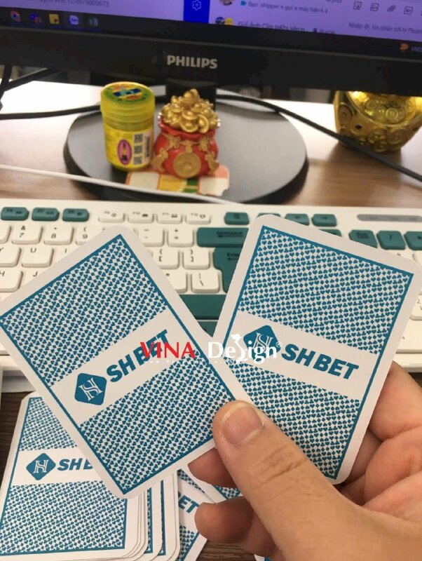 In bộ 52 lá bài tây thiết kế logo không kèm hộp, sử dụng cá nhân - VND928
