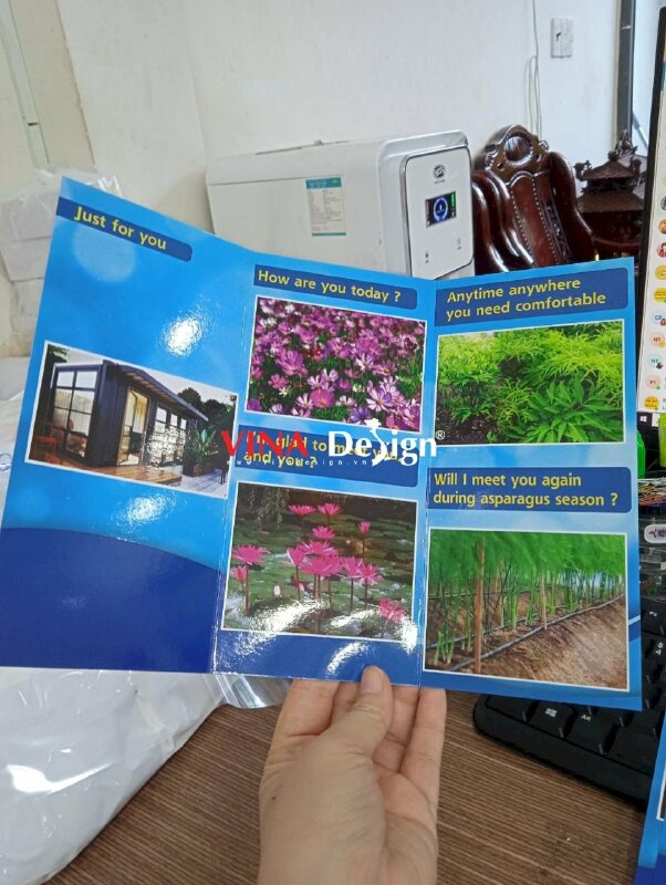 In brochure du lịch nông thôn, brochure quảng cáo du lịch sinh thái - VND303