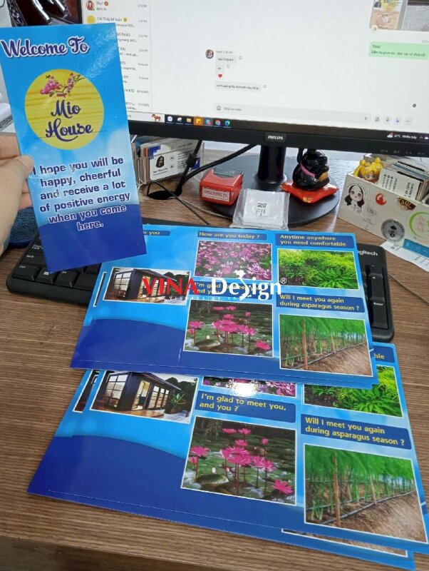 In brochure du lịch nông thôn, brochure quảng cáo du lịch sinh thái - VND303