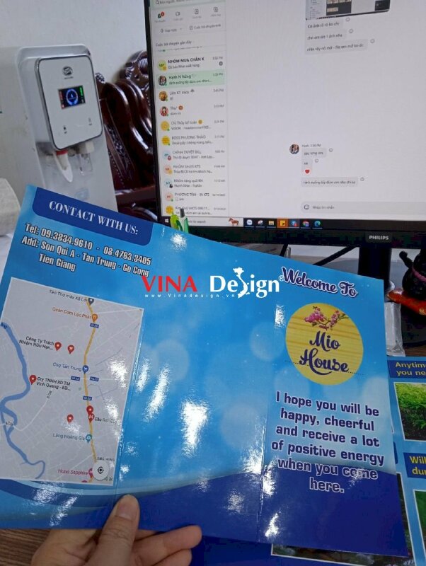 In brochure du lịch nông thôn, brochure quảng cáo du lịch sinh thái - VND303