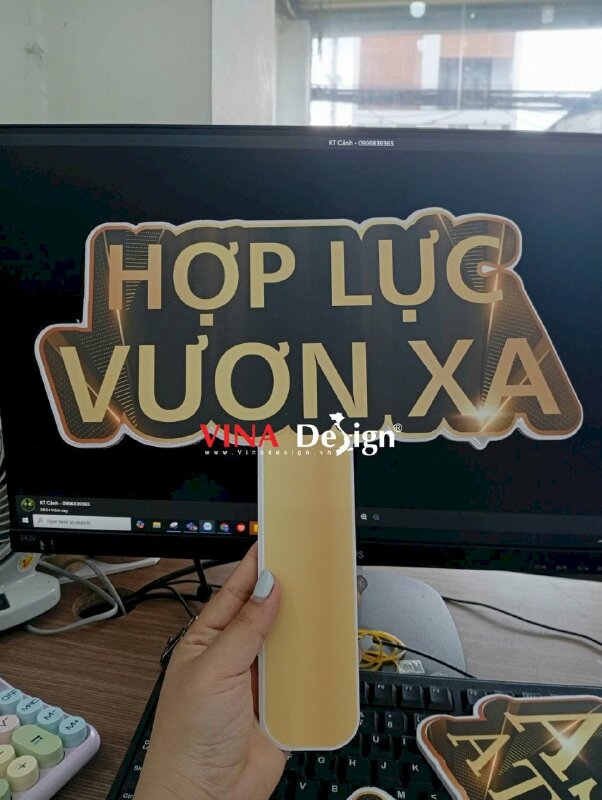 In hashtag cầm tay check in sự kiện hội nghị, hội thảo cho doanh nghiệp - VND935