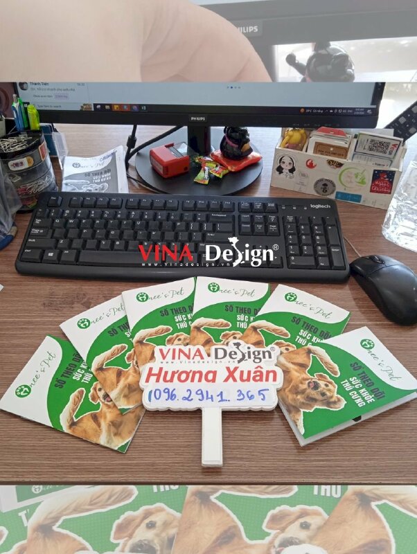 In sổ theo dõi sức khỏe thú cưng, in sổ tay A6 - VND508