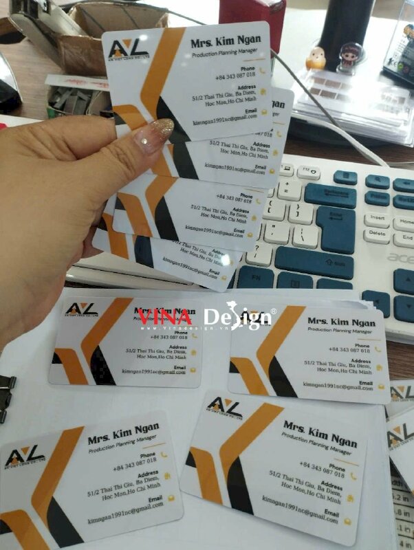 In name card nhựa chức danh Production Planning Manager - VND948