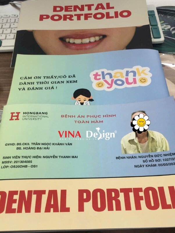 In portfolio catalogue Dental cho sinh viên trường đại học - VND965