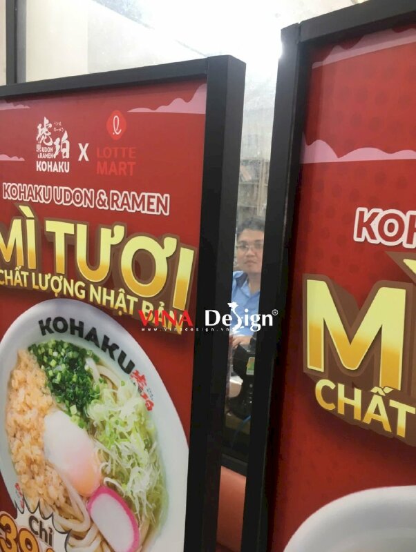 In standee chân sắt quán mì Udon Ramen tươi - VND963