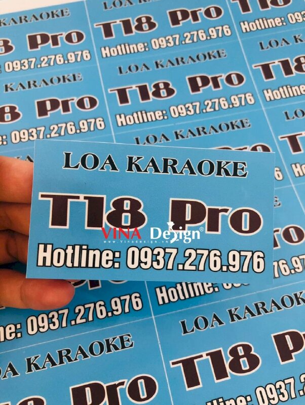 In tem Loa Karaoke decal sữa cán mờ dàn file in lên khổ lớn tính theo m2 - VND961