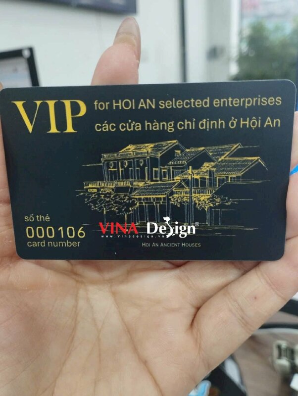 In thẻ VIP card member cho chuỗi thương hiệu tại Hội An - VND947