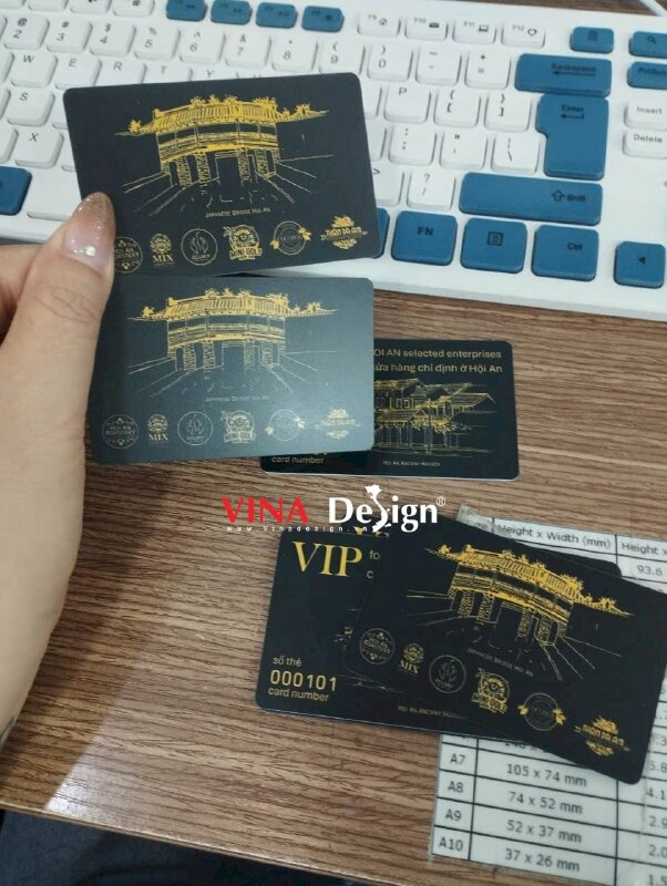 In thẻ VIP card member cho chuỗi thương hiệu tại Hội An - VND947