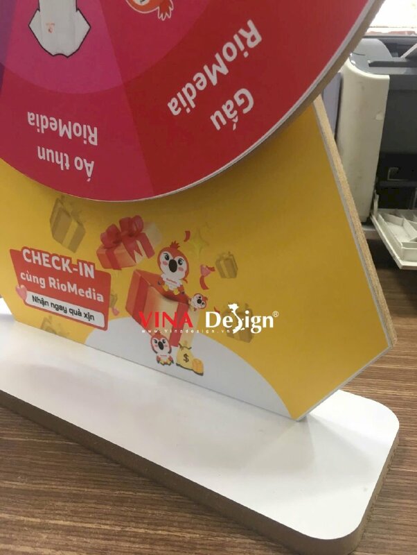 Làm vòng quay để bàn chương trình sự kiện công ty quảng cáo dịch vụ MCN Multi-channel Network - VND955