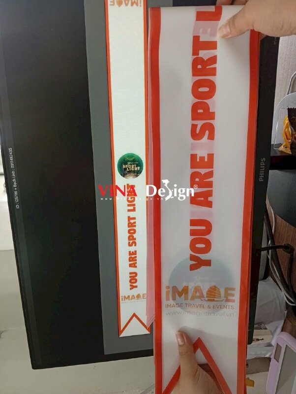 In sash đeo chéo You Are Sport Light cho hãng du lịch & sự kiện - VND971