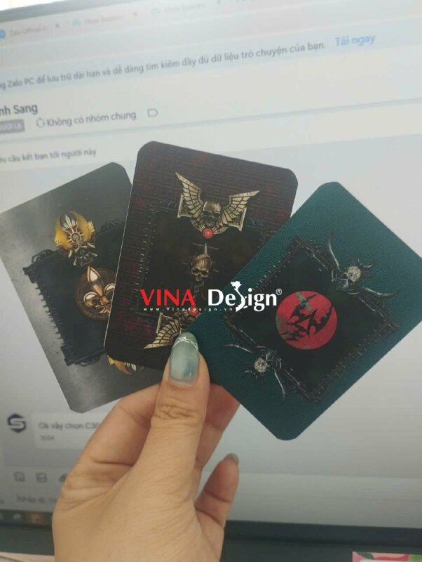 In bộ Tarot theo yêu cầu, in nhanh giấy C300gsm, cán mờ, bo góc - VND983