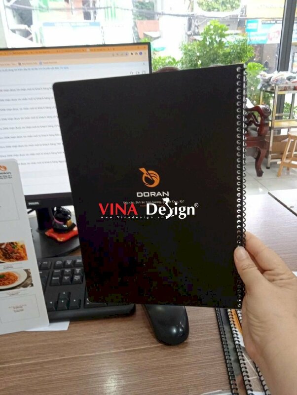 In menu quán net gaming, bộ đôi menu Food, menu Drink, in menu nhựa chống nước - VND315