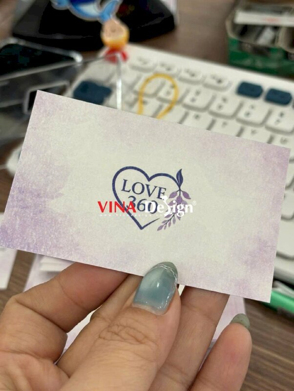 In name card giấy mỹ thuật Materica, in nhanh 1 mặt, hàng gửi đi Pháp từ TPHCM - VND982