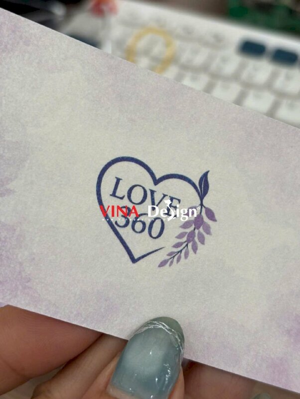 In name card giấy mỹ thuật Materica, in nhanh 1 mặt, hàng gửi đi Pháp từ TPHCM - VND982