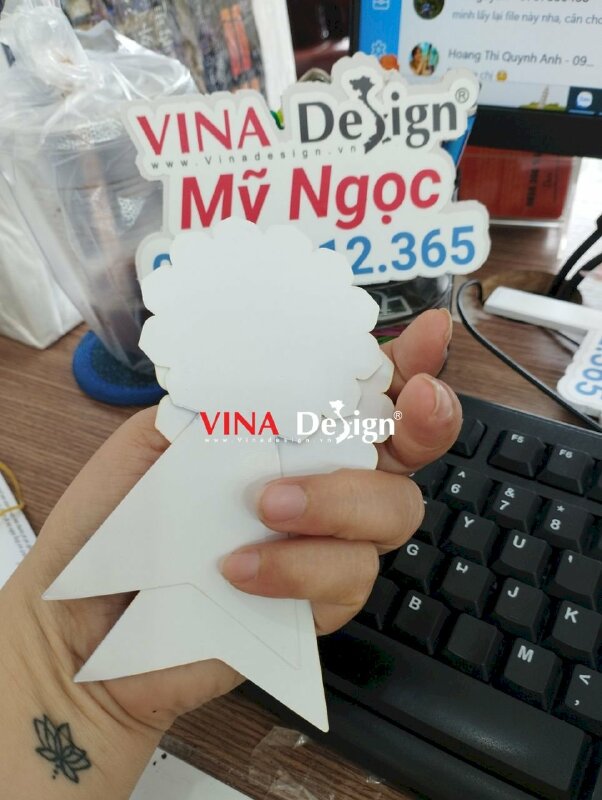 In ruy băng đuôi nheo cài áo lễ Vu Lan Phật giáo - VND167