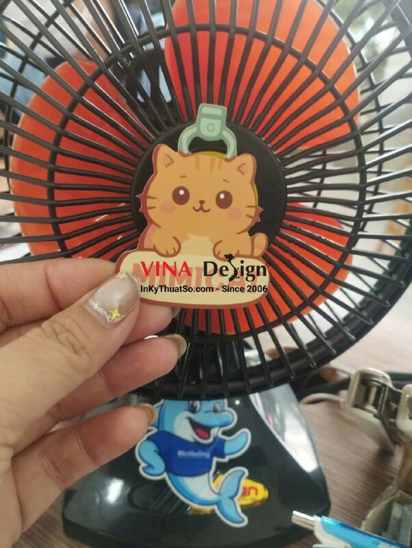 In tag giấy bế hình mèo, quét mã QRcode tham gia nhóm chat Zalo - VND991