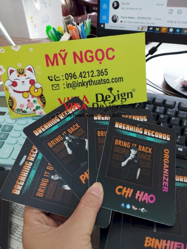 In thẻ ban tổ chức sự kiện cuộc thi âm nhạc - VND175