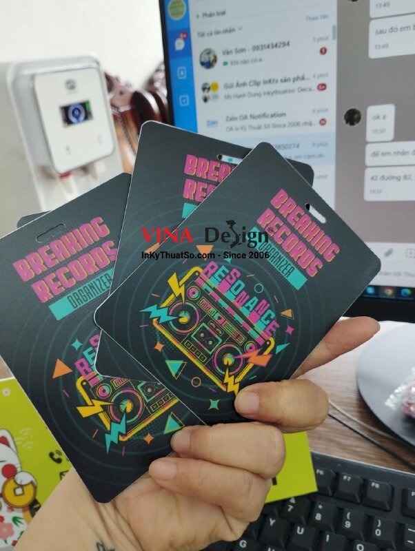 In thẻ ban tổ chức sự kiện cuộc thi âm nhạc - VND175