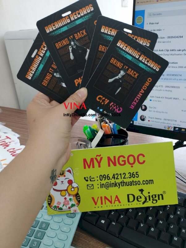 In thẻ ban tổ chức sự kiện cuộc thi âm nhạc - VND175