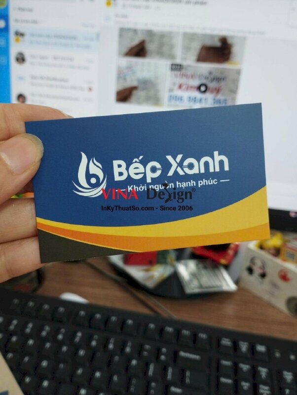 In card showroom thiết bị nhà bếp nhập khẩu, in card visit siêu thị bếp - VND346