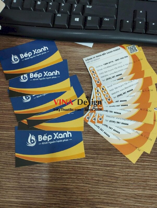 In card showroom thiết bị nhà bếp nhập khẩu, in card visit siêu thị bếp - VND346