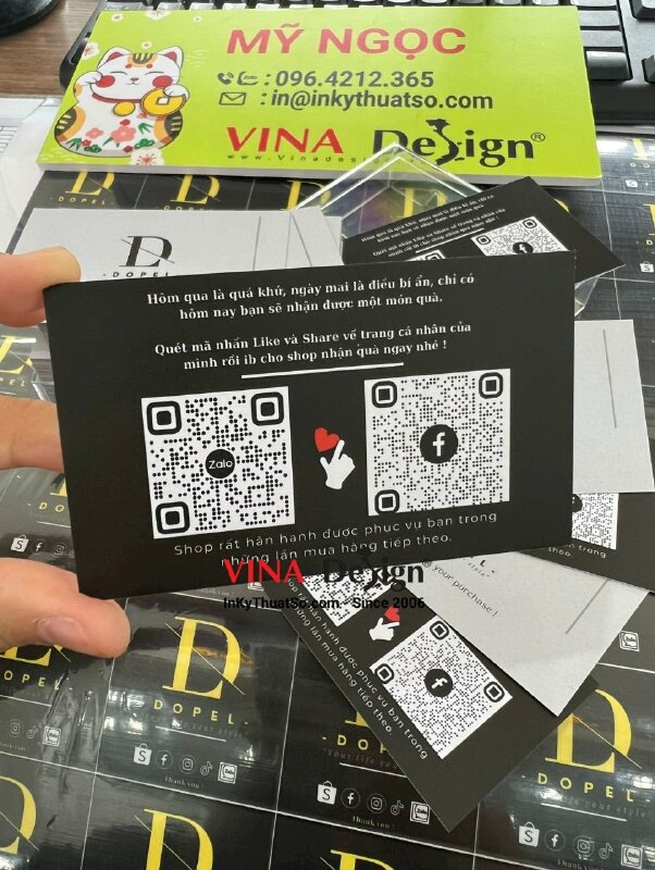 In card visit cảm ơn mua hàng - VND160