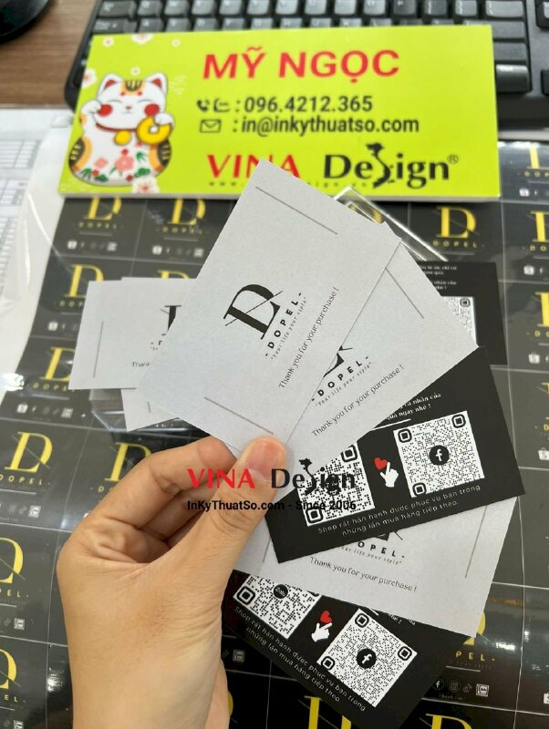 In card visit cảm ơn mua hàng - VND160