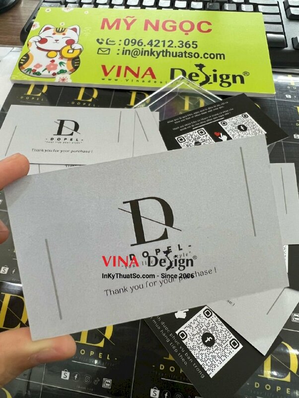 In card visit cảm ơn mua hàng - VND160
