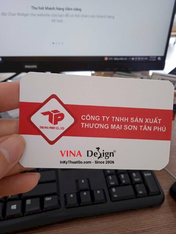 In giấy mỹ thuật Splendorgel làm card visit đại diện kinh doanh khu vực - VND366