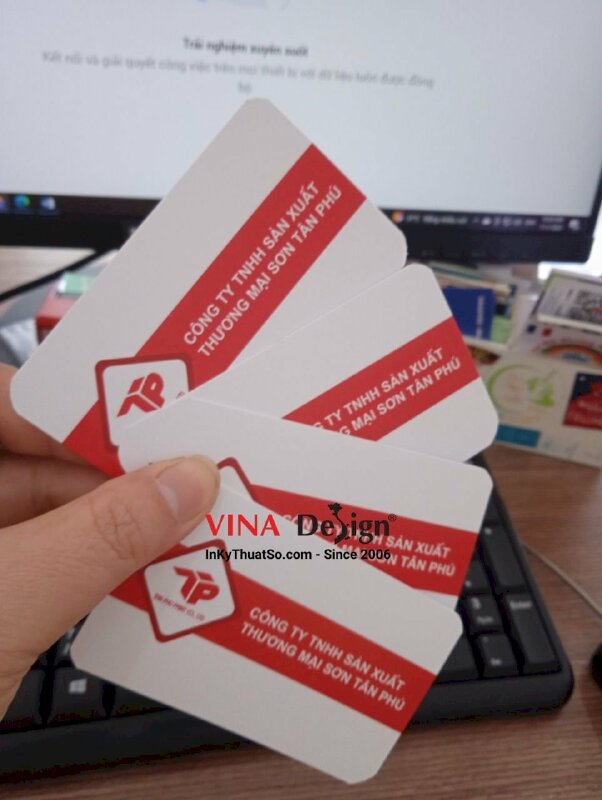 In giấy mỹ thuật Splendorgel làm card visit đại diện kinh doanh khu vực - VND366