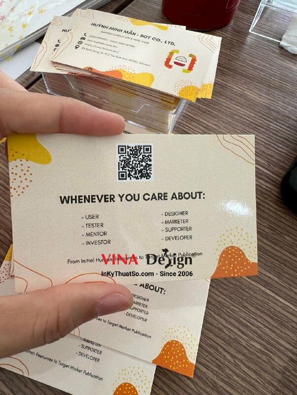 In name card lấy liền, in name card nhanh - VND274