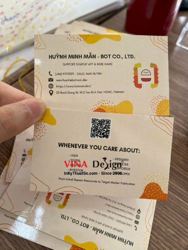 In name card lấy liền, in name card nhanh - VND274