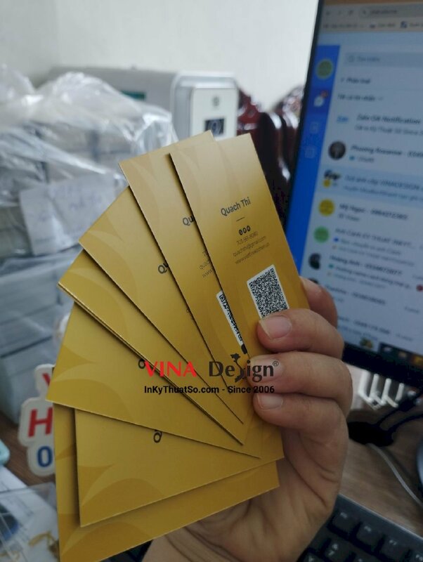 In name card tiếng Anh hàng gửi đi Mỹ - VND210