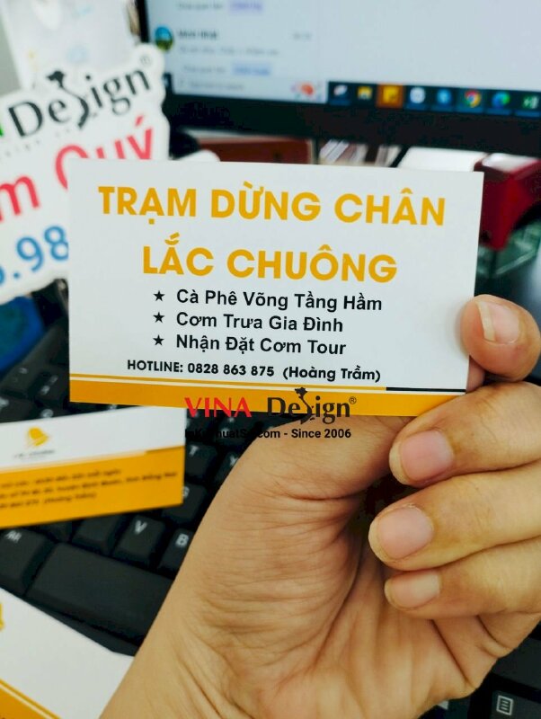 In name card trạm dừng chân & nhà hàng chay - VND199