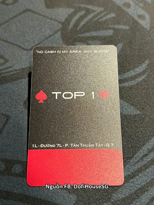 In thẻ PVC tích điểm nhận quà tặng, in thẻ nhựa khuôn chuẩn 8.6x5.4cm cho quán cà phê Boardgame poker - VND511