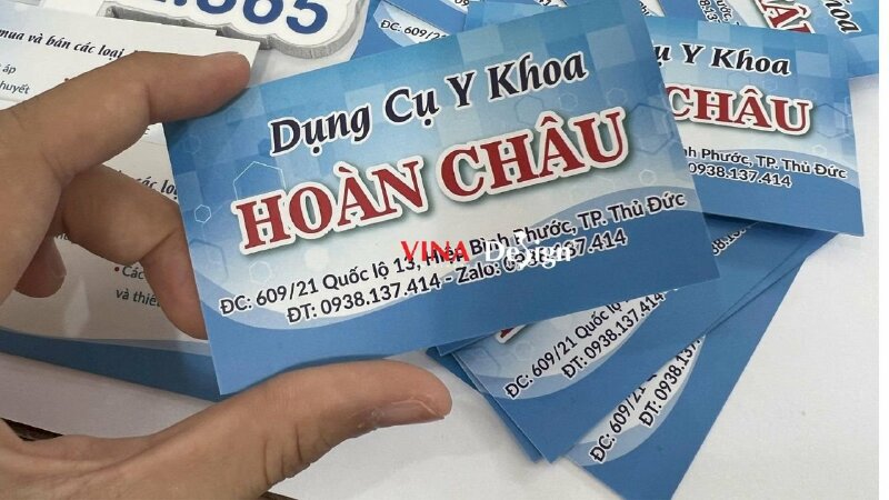 In card visit cửa hàng dụng cụ y tế, thiết bị y khoa - VND232