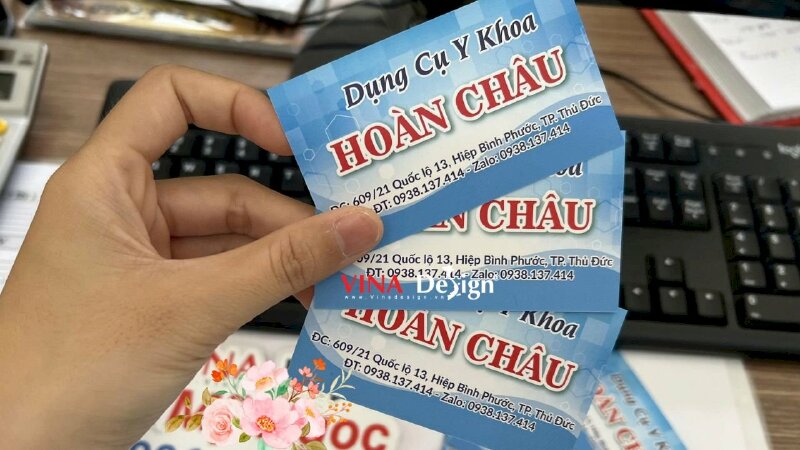 In card visit cửa hàng dụng cụ y tế, thiết bị y khoa - VND232