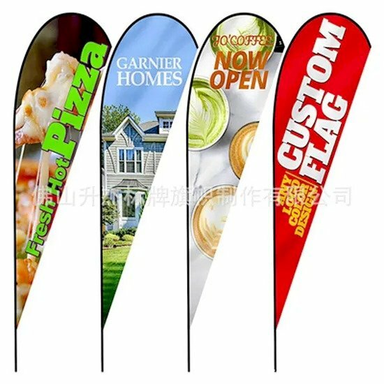 Cờ phướn giọt nước quảng cáo sản phẩm, dịch vụ - VINADESIGN