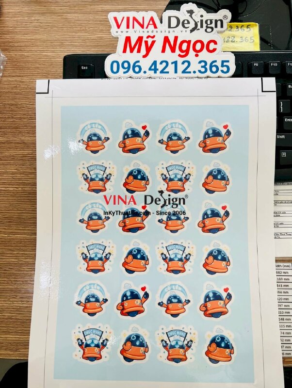In sticker event, tem nhãn sự kiện sinh nhật công ty - VND261