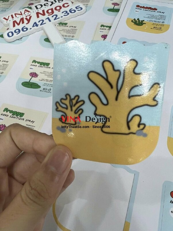 In tem 2 mặt, tem nhãn mác 2 mặt, label 2 mặt - VND248