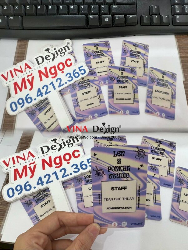 In thẻ đeo ban tổ chức sự kiện Workshop - VND240