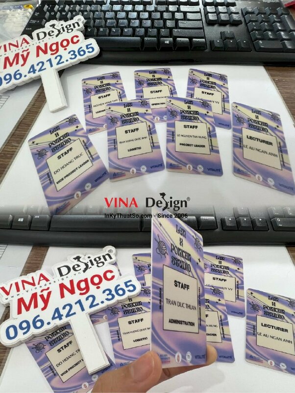 In thẻ đeo ban tổ chức sự kiện Workshop - VND240