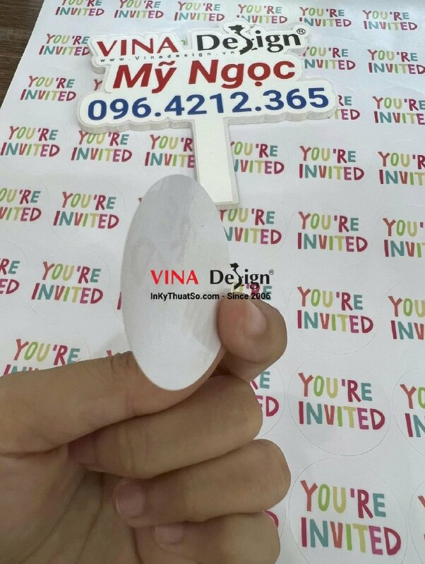 In tem tròn 4cm, sticker decal tem tròn 4cm bế sẵn - VND325