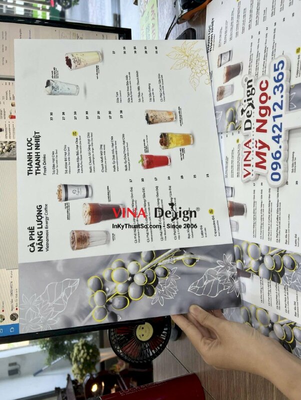 In menu cafe Trung Nguyên E-Coffee - VND313