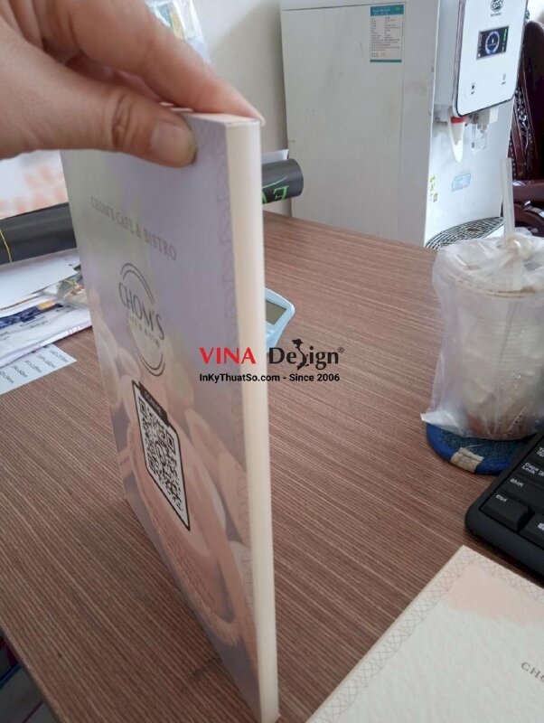 In menu dán gói quán cafe & bistro - VND365