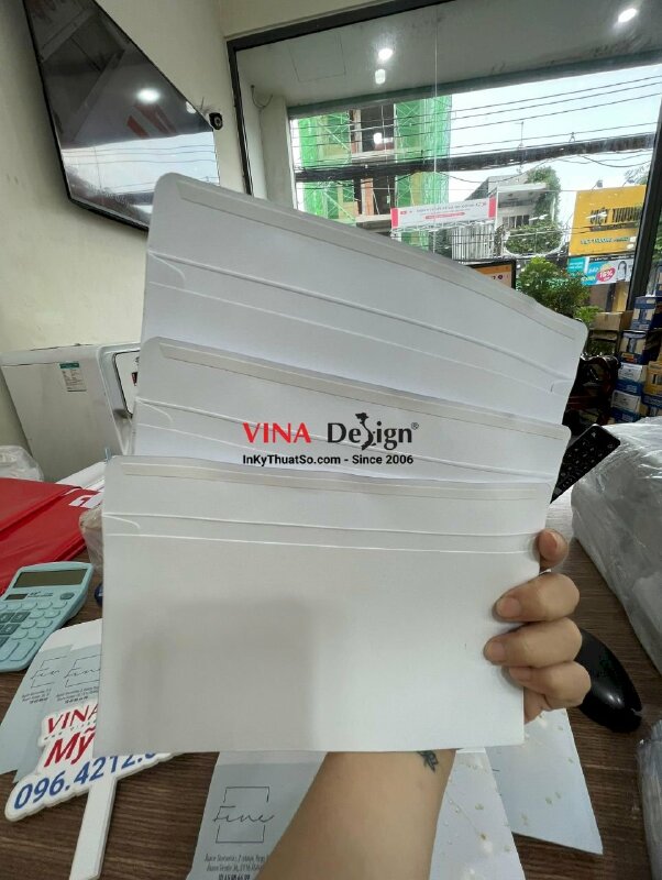 In phong bì 12x22, in phong bì tiếng Đan Mạch, hàng gửi đi nước ngoài từ TPHCM - VND368